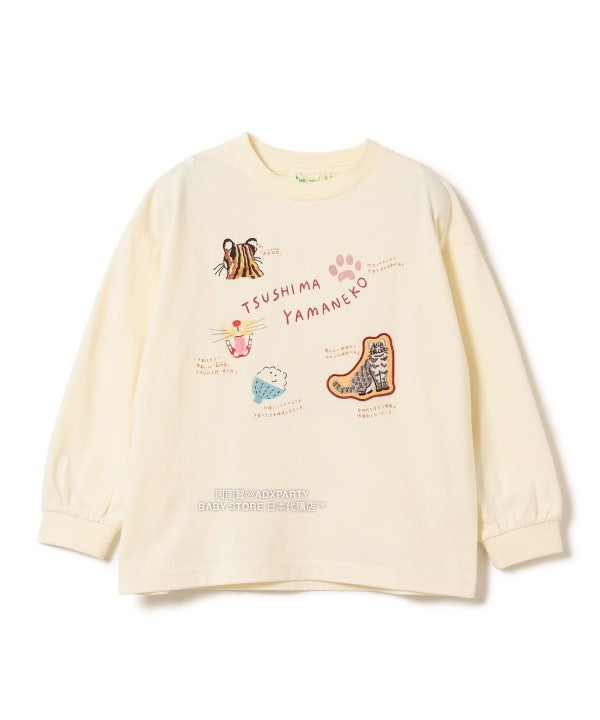 日本童裝 BEAMS mini 【COLLABORATION】那須どうぶつ王国 印花上衣 100-150cm 男童款/女童款 秋冬季 TOPS