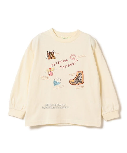 日本童裝 BEAMS mini 【COLLABORATION】那須どうぶつ王国 印花上衣 100-150cm 男童款/女童款 秋冬季 TOPS