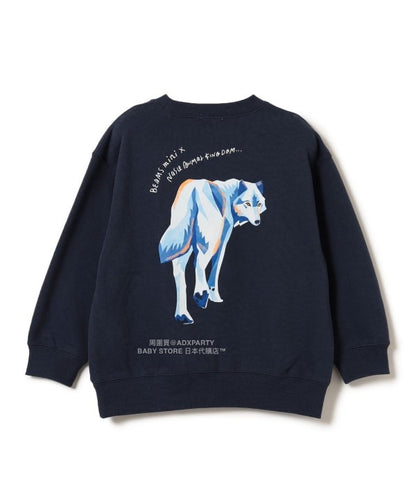 日本童裝 BEAMS mini 【COLLABORATION】那須どうぶつ王国 動物屁屁印花衛衣 90-150cm 男童款/女童款 秋冬季 TOPS