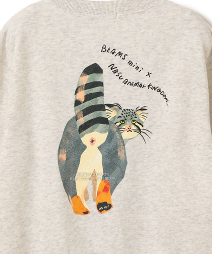 日本童裝 BEAMS mini 【COLLABORATION】那須どうぶつ王国 動物屁屁印花衛衣 90-150cm 男童款/女童款 秋冬季 TOPS