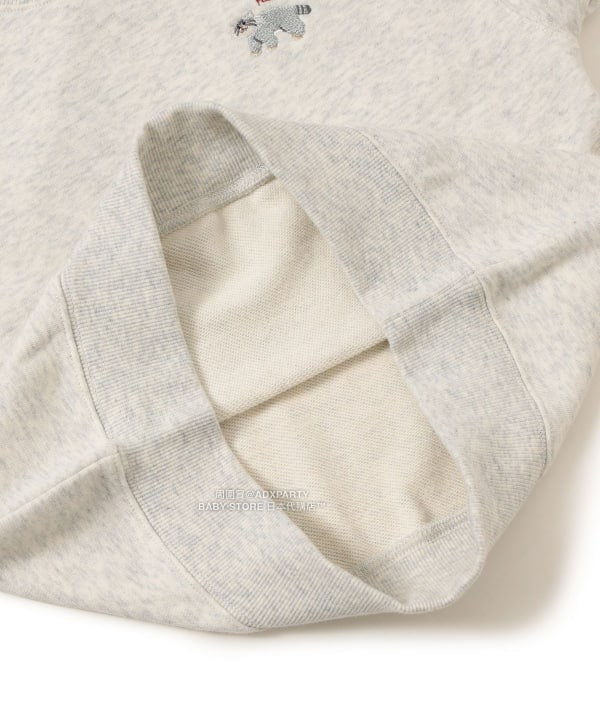 日本童裝 BEAMS mini 【COLLABORATION】那須どうぶつ王国 動物屁屁印花衛衣 90-150cm 男童款/女童款 秋冬季 TOPS