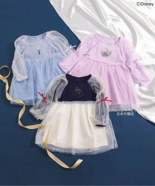 日本童裝 alc#652 x Disney 網紗連身裙 80-140cm 女童款 秋季 DRESSES