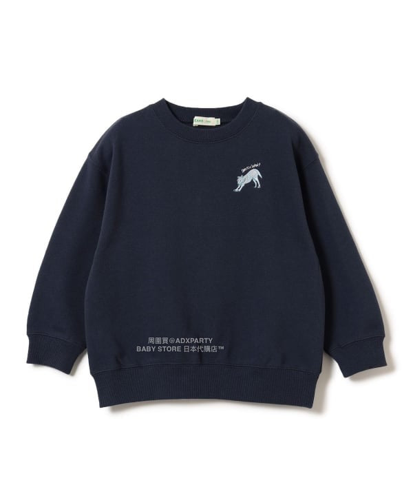 日本童裝 BEAMS mini 【COLLABORATION】那須どうぶつ王国 動物屁屁印花衛衣 90-150cm 男童款/女童款 秋冬季 TOPS