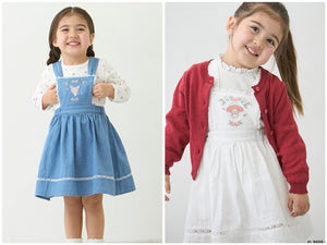 日本童裝 pe#main x Sanrio 背帶連身裙 80-130cm 女童款 春季 DRESSES