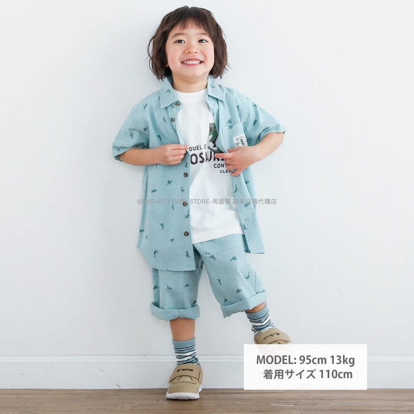 日本童裝 SLAP SL1P 短袖恤衫 80-130cm 男童款 夏季 TOPS
