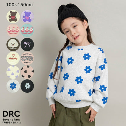 日本童裝 Branshes 抓毛印花衛衣 90-150cm 男童款/女童款 冬季 TOPS
