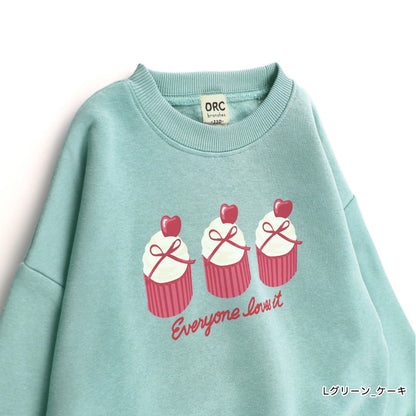 日本童裝 Branshes 抓毛印花衛衣 90-150cm 男童款/女童款 冬季 TOPS