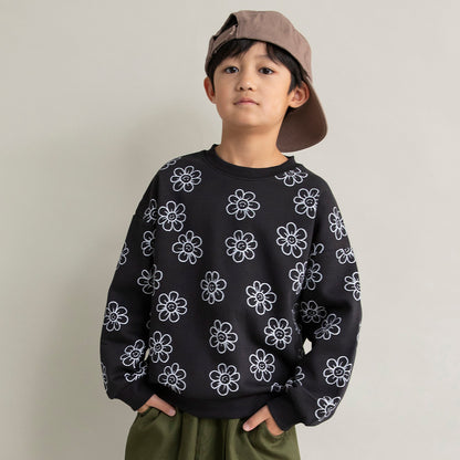 日本童裝 Branshes 抓毛印花衛衣 90-160cm 男童款/女童款 冬季 TOPS 聖誕紅/新年紅