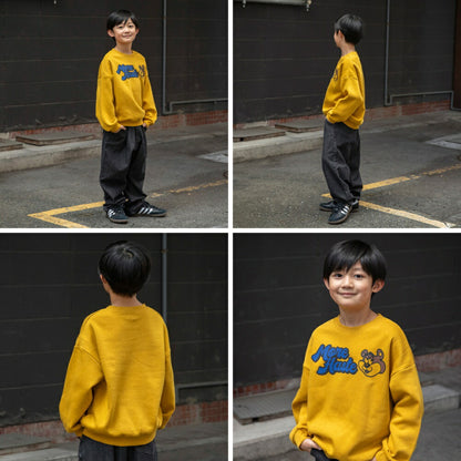 日本童裝 Branshes 抓毛印花衛衣 90-160cm 男童款/女童款 冬季 TOPS 聖誕紅/新年紅