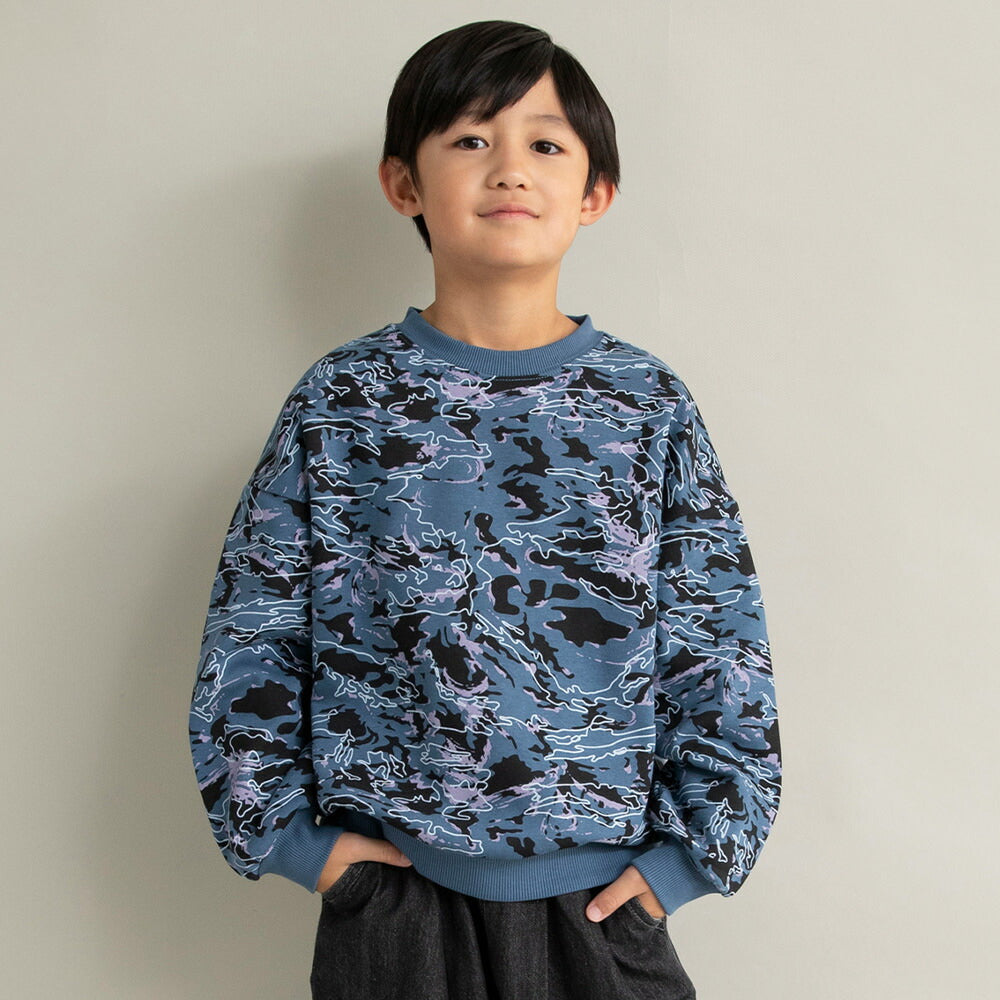 日本童裝 Branshes 抓毛印花衛衣 90-160cm 男童款/女童款 冬季 TOPS 聖誕紅/新年紅