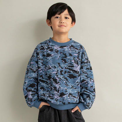 日本童裝 Branshes 抓毛印花衛衣 90-160cm 男童款/女童款 冬季 TOPS 聖誕紅/新年紅