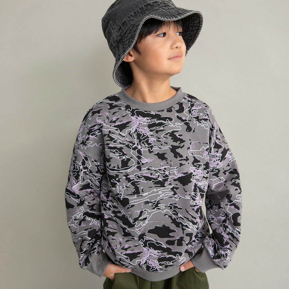 日本童裝 Branshes 抓毛印花衛衣 90-160cm 男童款/女童款 冬季 TOPS 聖誕紅/新年紅