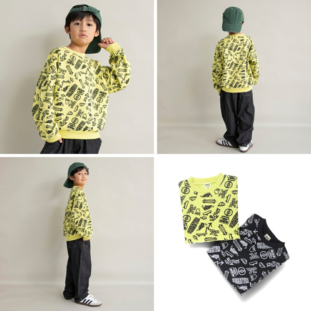 日本童裝 Branshes 抓毛印花衛衣 100-160cm 男童款/女童款 冬季 TOPS