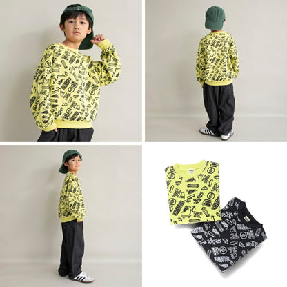 日本童裝 Branshes 抓毛印花衛衣 100-160cm 男童款/女童款 冬季 TOPS