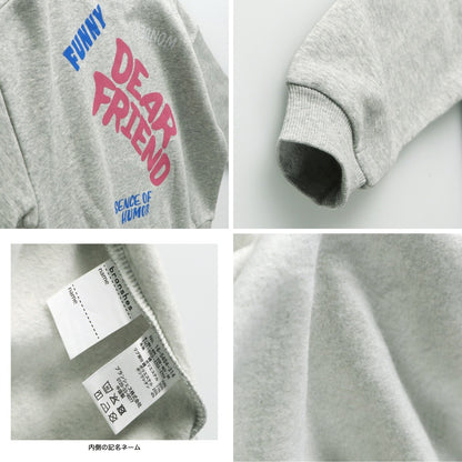 日本童裝 Branshes 抓毛印花衛衣 100-160cm 男童款/女童款 冬季 TOPS