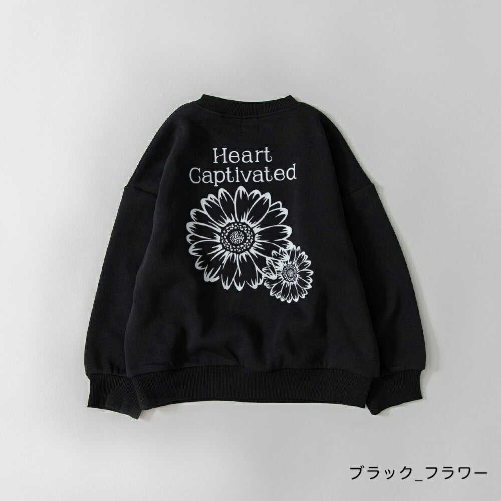 日本童裝 Branshes 抓毛印花衛衣 100-150cm 女童款 冬季 TOPS