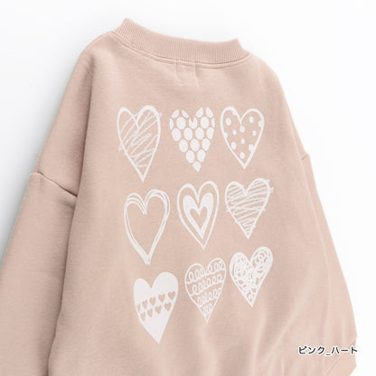 日本童裝 Branshes 抓毛印花衛衣 100-150cm 女童款 冬季 TOPS