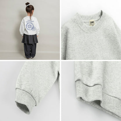 日本童裝 Branshes 抓毛印花衛衣 100-150cm 女童款 冬季 TOPS