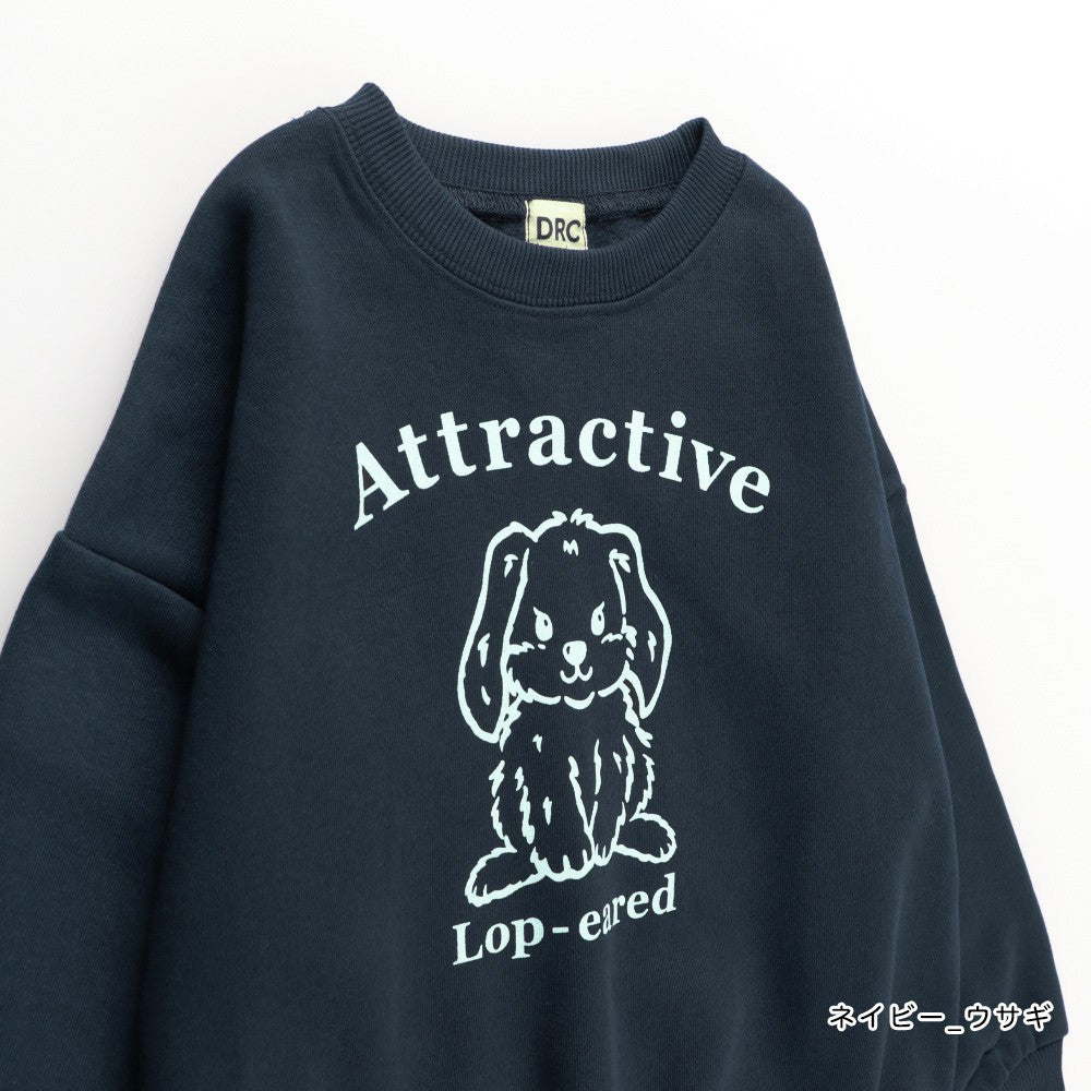 日本童裝 Branshes 抓毛印花衛衣 100-150cm 女童款 冬季 TOPS