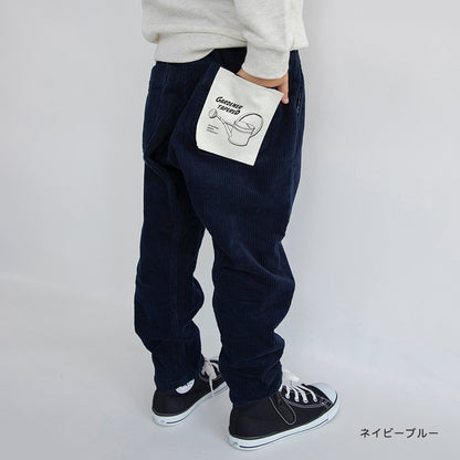 日本童裝 Branshes 燈芯絨園丁舒適長褲 80-150cm 男童款 冬季 PANTS