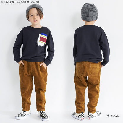 日本童裝 Branshes 燈芯絨園丁舒適長褲 80-150cm 男童款 冬季 PANTS