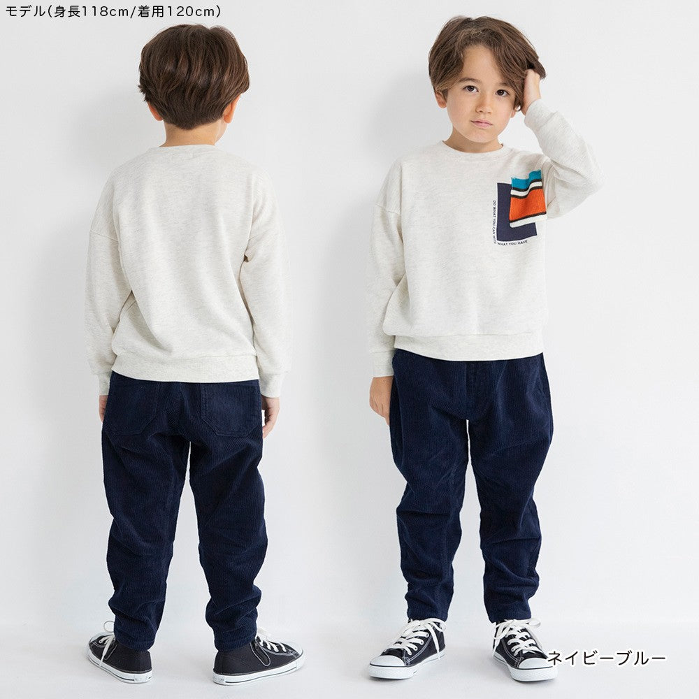 日本童裝 Branshes 燈芯絨園丁舒適長褲 80-150cm 男童款 冬季 PANTS