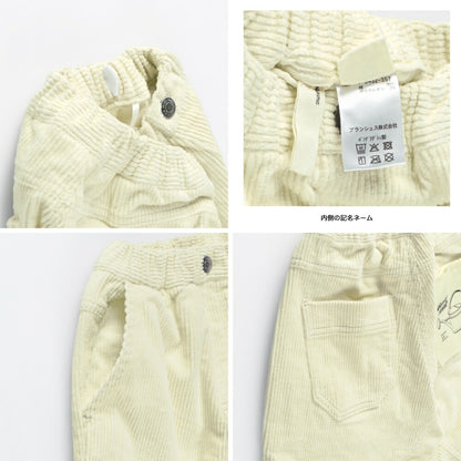 日本童裝 Branshes 燈芯絨園丁舒適長褲 80-150cm 男童款 冬季 PANTS