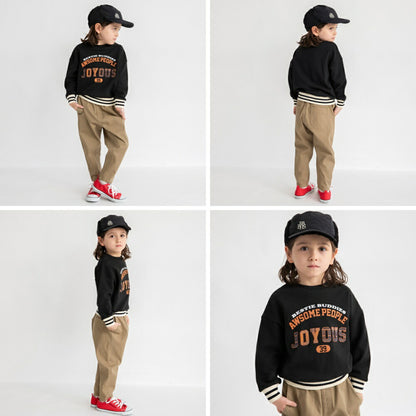 日本童裝 Branshes 標誌貼花衛衣 80-150cm 男童款 冬季 TOPS 聖誕紅/新年紅