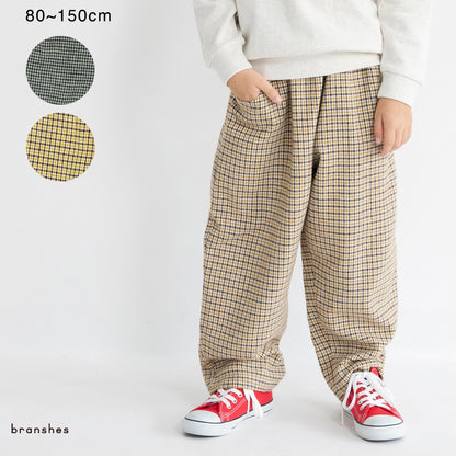日本童裝 Branshes 格紋長褲 80-150cm 男童款 冬季 PANTS