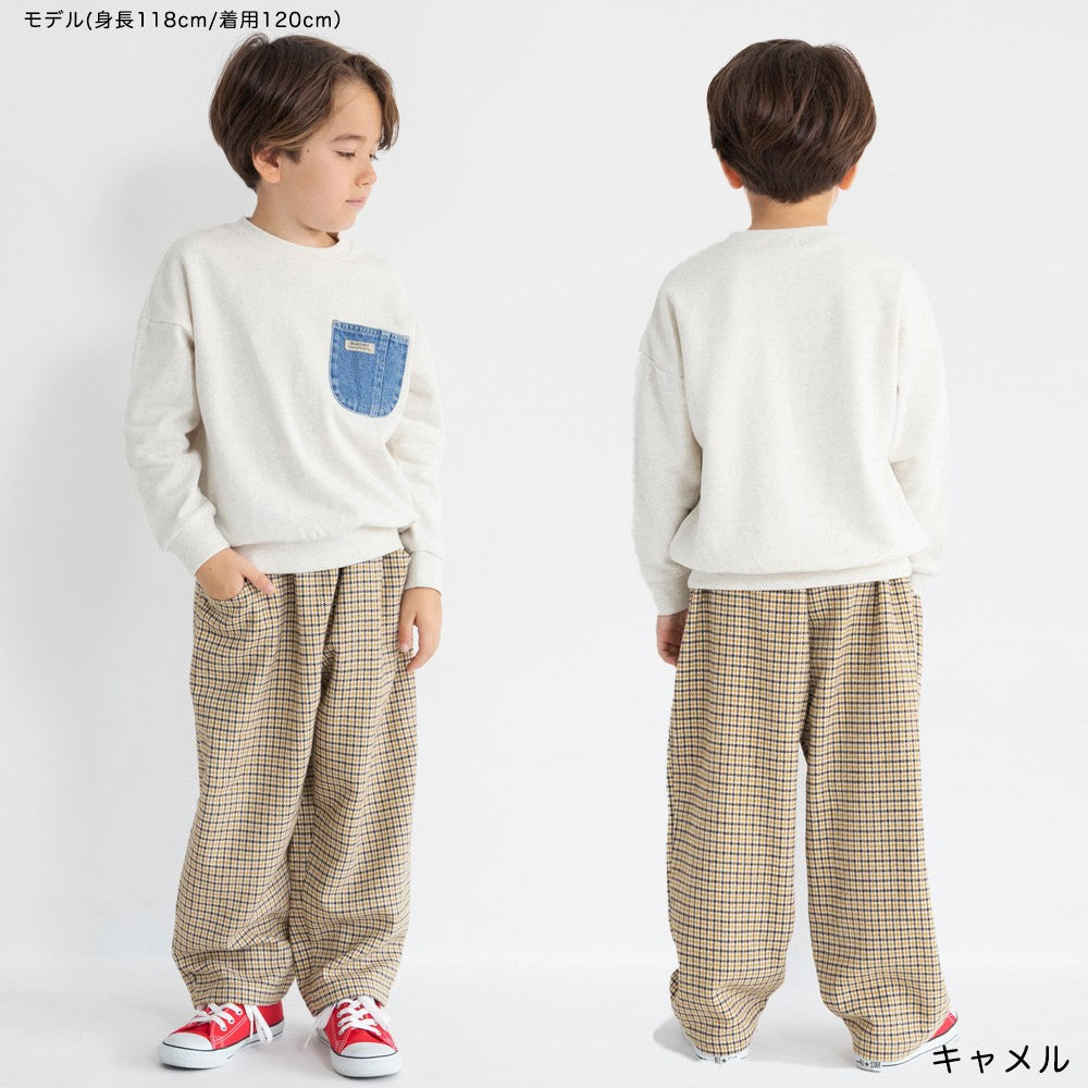 日本童裝 Branshes 格紋長褲 80-150cm 男童款 冬季 PANTS