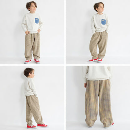 日本童裝 Branshes 格紋長褲 80-150cm 男童款 冬季 PANTS