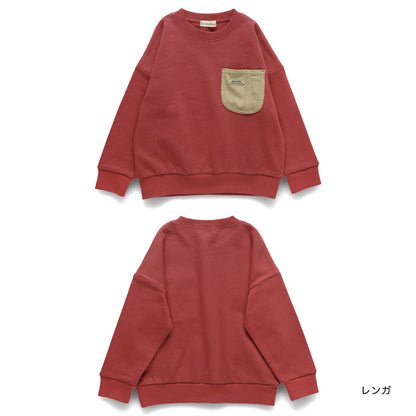 日本童裝 Branshes 牛仔口袋衛衣 80-160cm 男童款 冬季 TOPS