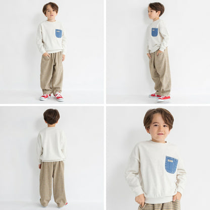 日本童裝 Branshes 牛仔口袋衛衣 80-160cm 男童款 冬季 TOPS