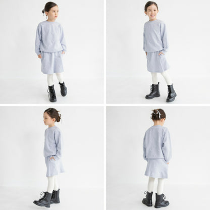 日本童裝 Branshes 心型提花蓬鬆衛衣 80-150cm 女童款 冬季 TOPS