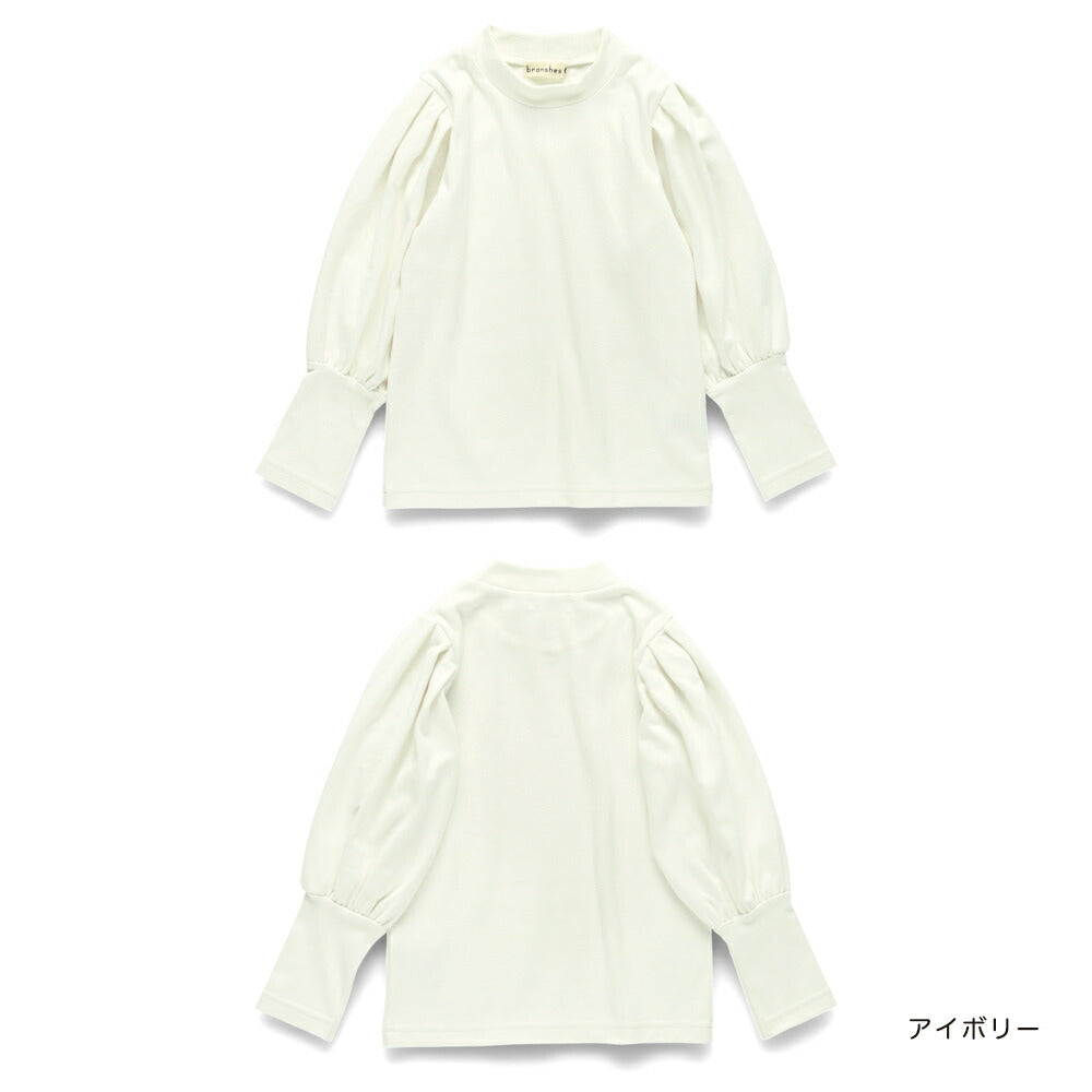 日本童裝 Branshes 宮廷袖長袖上衣 80-150cm 女童款 冬季 TOPS