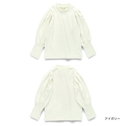 日本童裝 Branshes 宮廷袖長袖上衣 80-150cm 女童款 冬季 TOPS