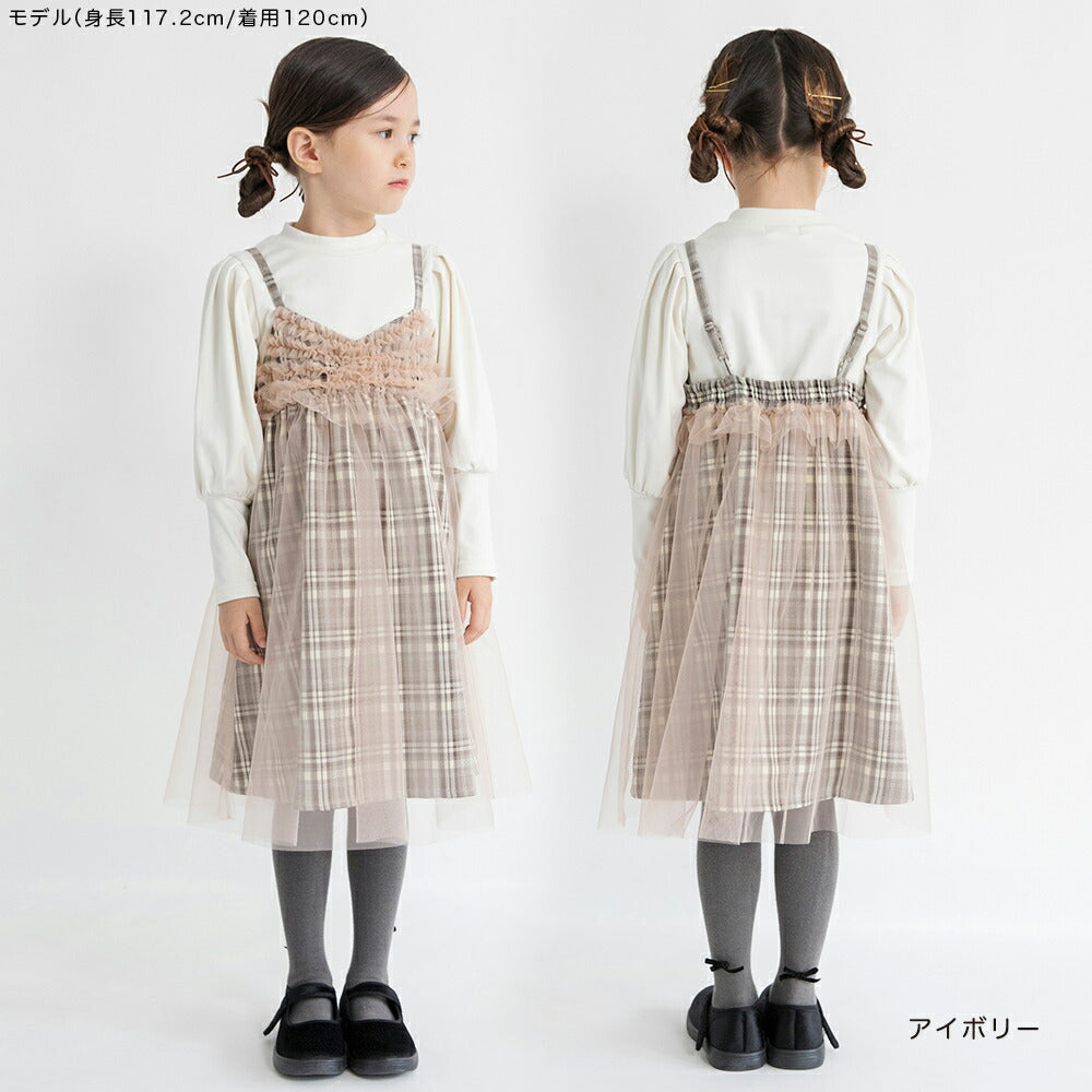 日本童裝 Branshes 宮廷袖長袖上衣 80-150cm 女童款 冬季 TOPS