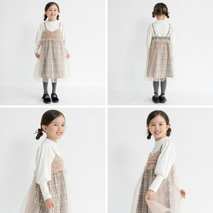 日本童裝 Branshes 宮廷袖長袖上衣 80-150cm 女童款 冬季 TOPS