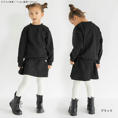 日本童裝 Branshes 心型提花蓬蓬短裙 80-150cm 女童款 冬季 SKIRTS