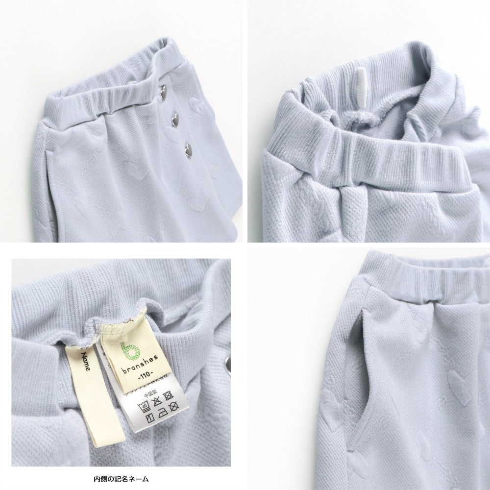 日本童裝 Branshes 心型提花蓬蓬短裙 80-150cm 女童款 冬季 SKIRTS