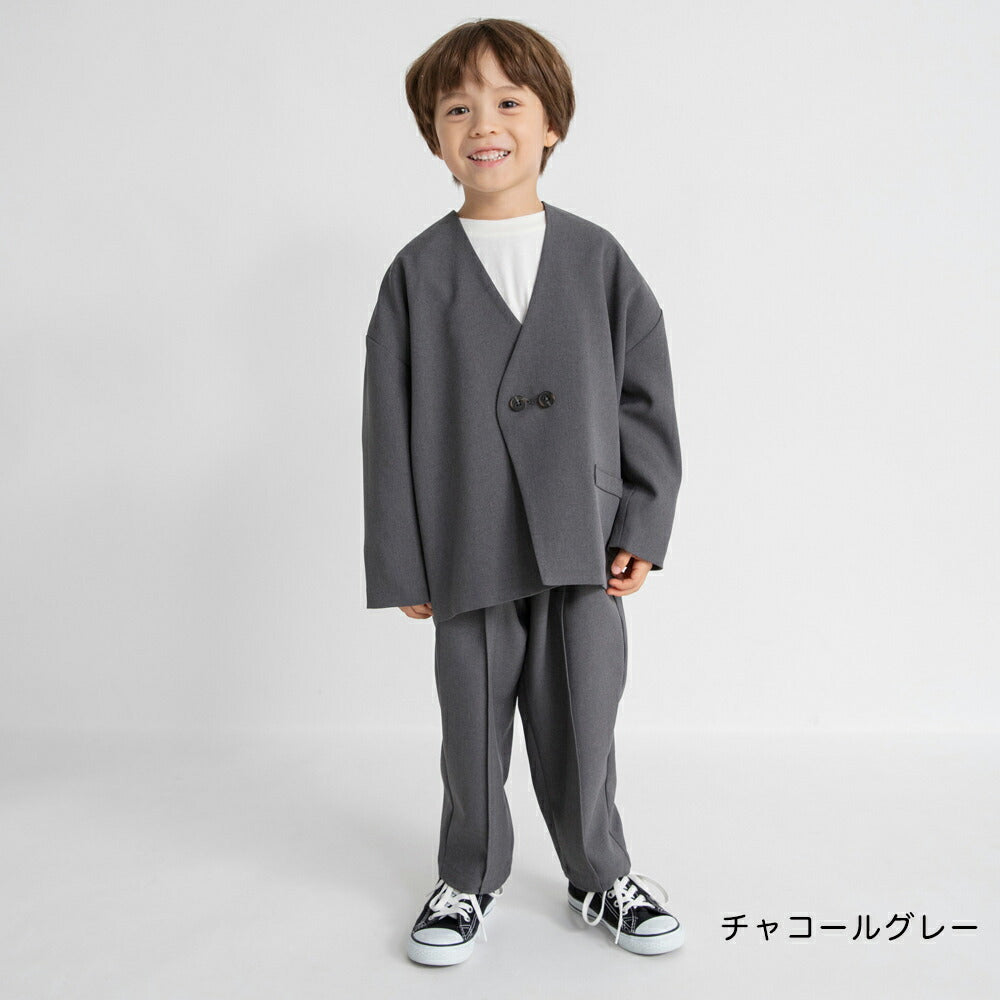 日本童裝 Branshes 圓領西裝外套+西褲套裝 100-130m 男童款 冬季 OUTERWEAR PANTS 面試/宴會/表演 兒童服飾