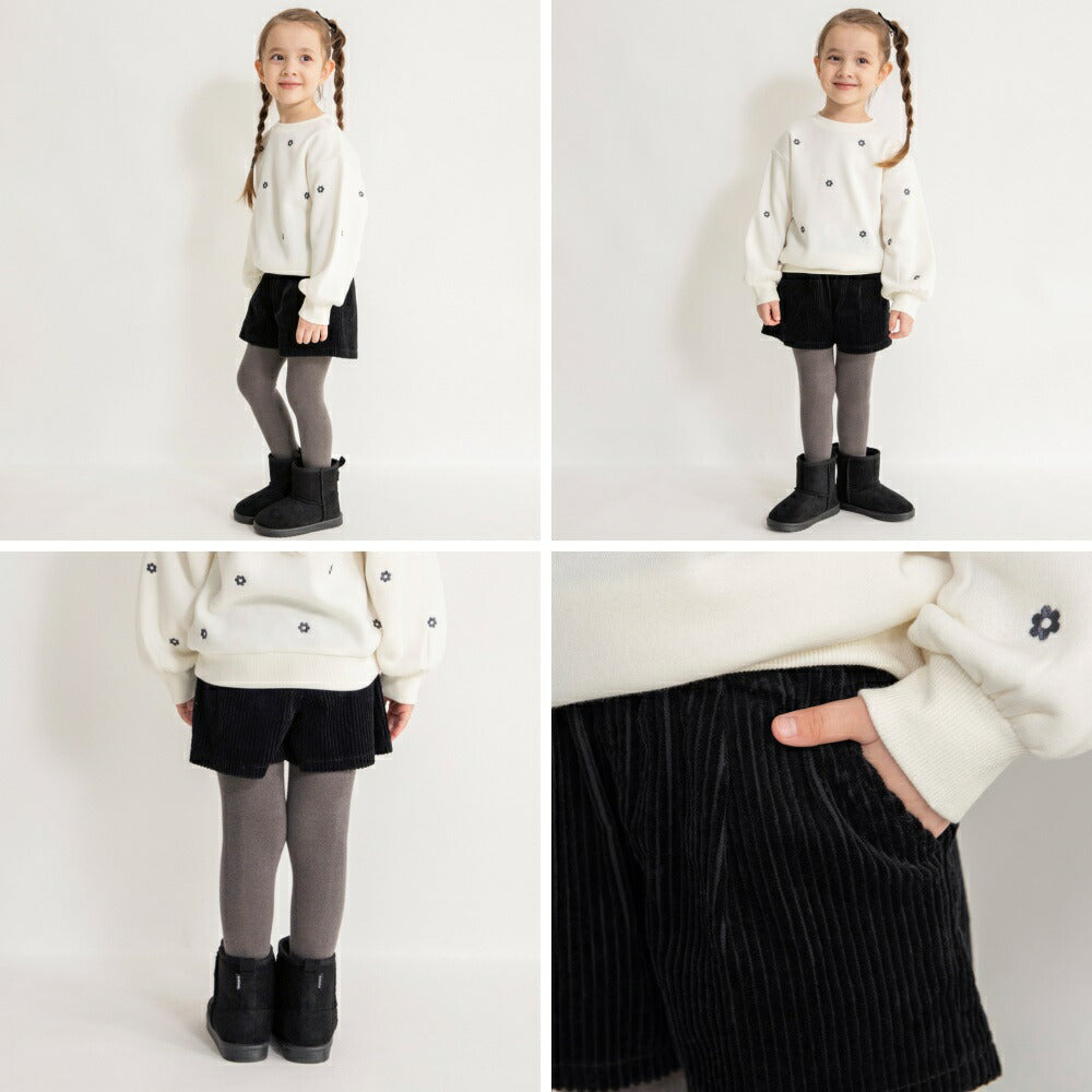 日本童裝 Branshes 燈芯絨短褲 80-150m 女童款 冬季 PANTS