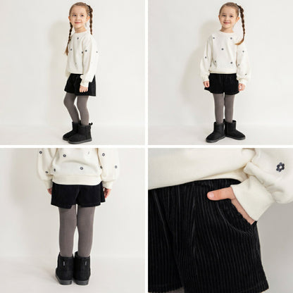 日本童裝 Branshes 燈芯絨短褲 80-150m 女童款 冬季 PANTS