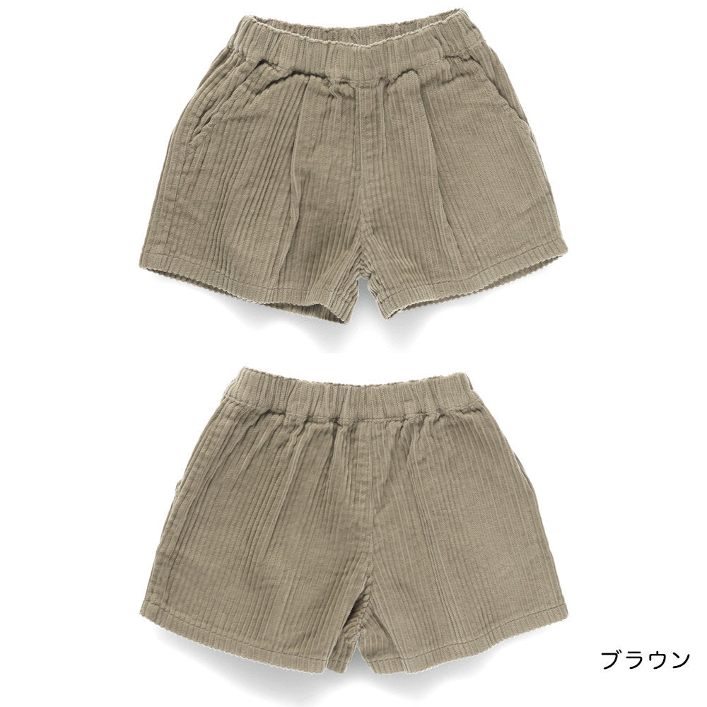 日本童裝 Branshes 燈芯絨短褲 80-150m 女童款 冬季 PANTS