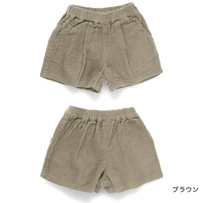 日本童裝 Branshes 燈芯絨短褲 80-150m 女童款 冬季 PANTS