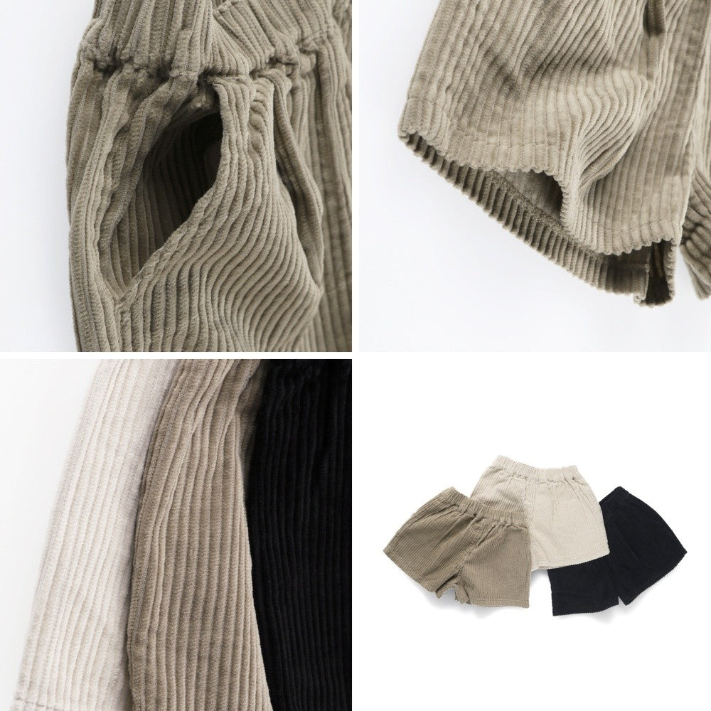 日本童裝 Branshes 燈芯絨短褲 80-150m 女童款 冬季 PANTS