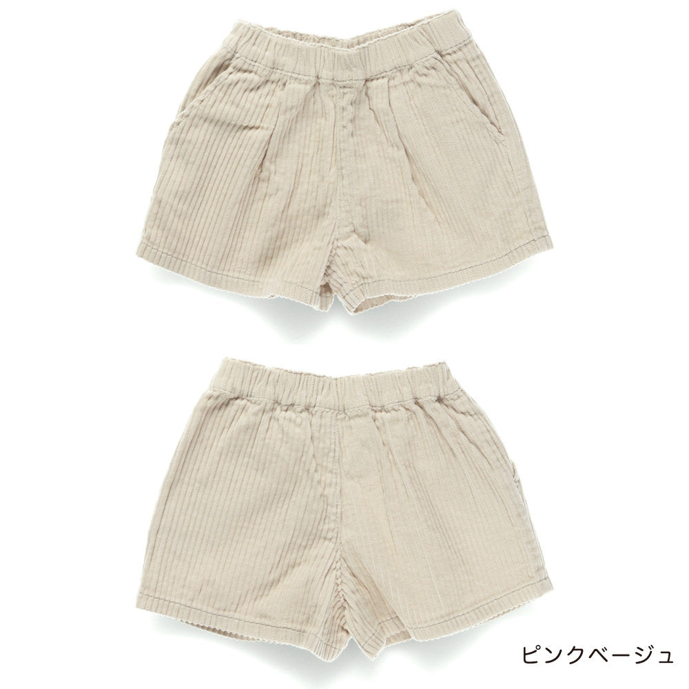 日本童裝 Branshes 燈芯絨短褲 80-150m 女童款 冬季 PANTS