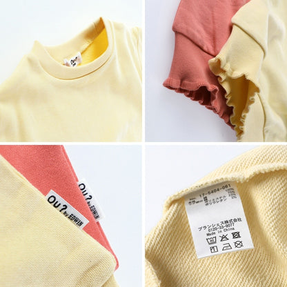 日本童裝 Branshes x Ou? by EDWIN 荷葉邊袖衛衣 90-150m 女童款 冬季 TOPS