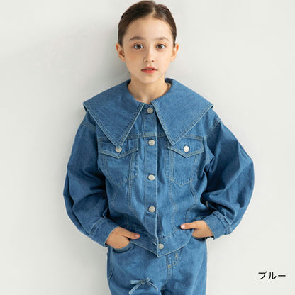 日本童裝 Branshes x Ou? by EDWIN 牛仔外套 90-150m 女童款 冬季 OUTERWEAR