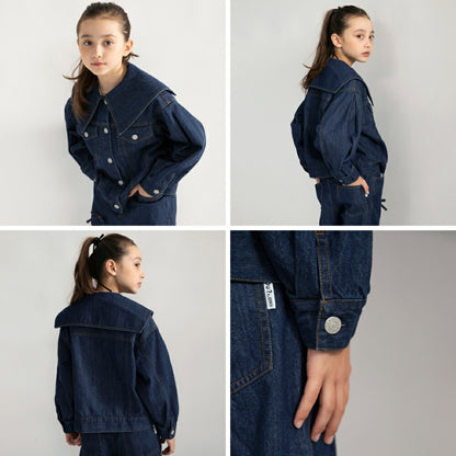 日本童裝 Branshes x Ou? by EDWIN 牛仔外套 90-150m 女童款 冬季 OUTERWEAR